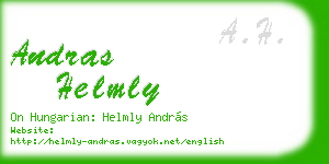 andras helmly business card